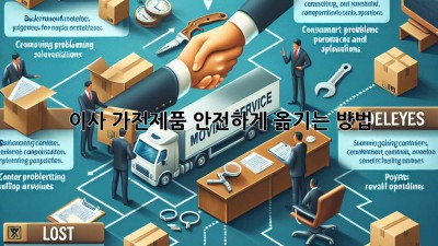 이사 가전제품 안전하게 옮기는 방법